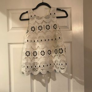 Anthropologie Eyelet Top